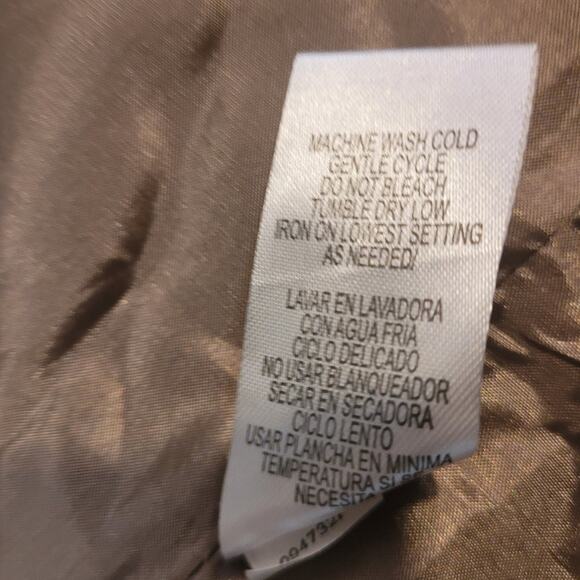 Sandra Darren 6P Tan Career Dress Belted Work Officewear Modest Petite Neutral - Picture 10 of 10